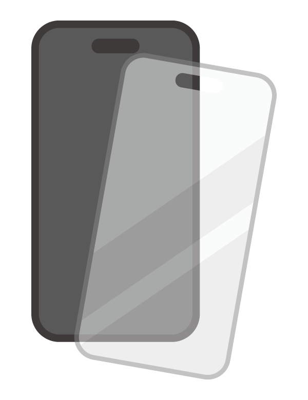 スマホの保護フィルムのイラスト