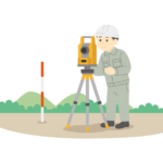 測量をする人のイラスト